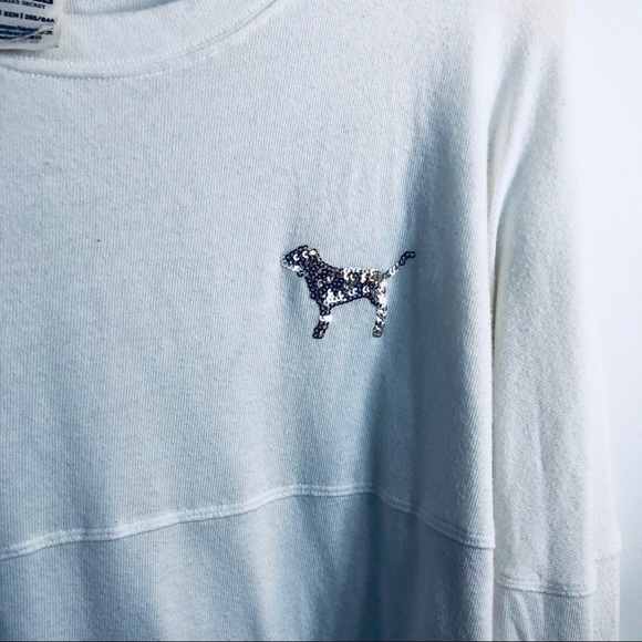 Victorias Secret PINK Bling dog long sleeve shirt - Picture 4 of 7